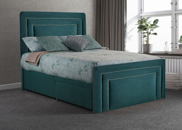 Opulence-Debut blue-green double bed